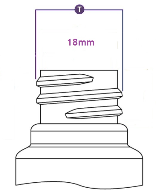 Bottles with an 18mm neck