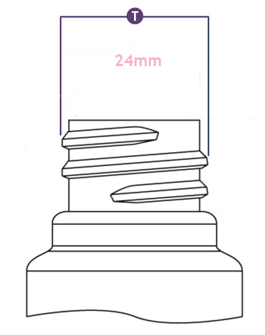 Bottles with a 24mm neck