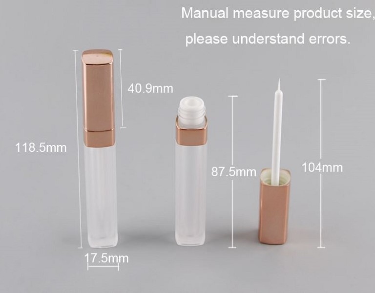 Shiny Rose Gold Eyeliner Container, 5.5ml