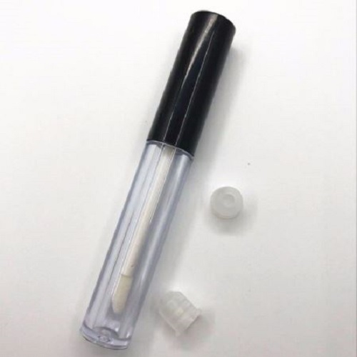 Shiny Black & Clear Lipgloss Container, 10ml
