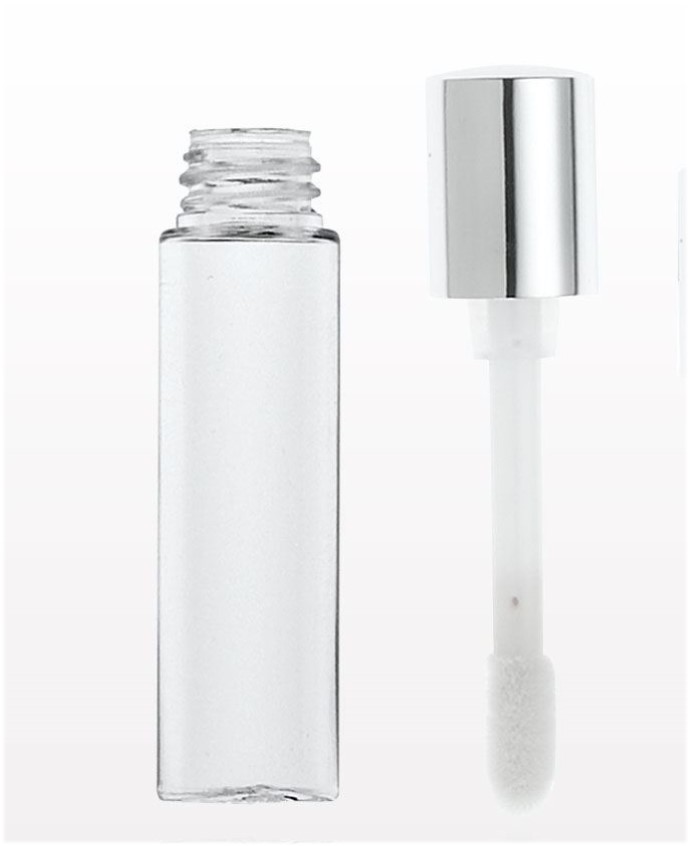 Shiny Silver Lipgloss Container, 3.5ml