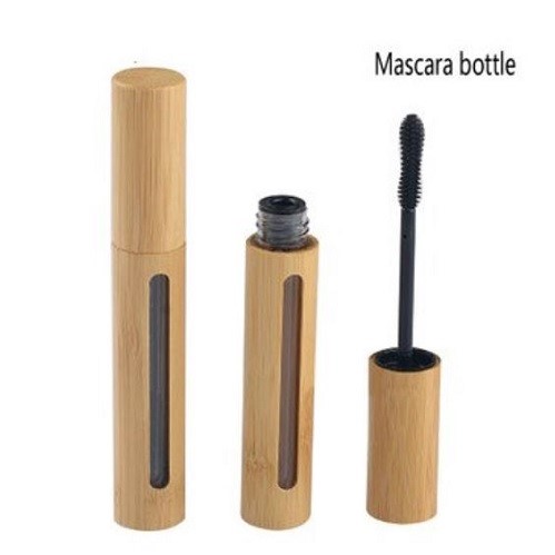 Bamboo Mascara Container with Clear Window, 6ml