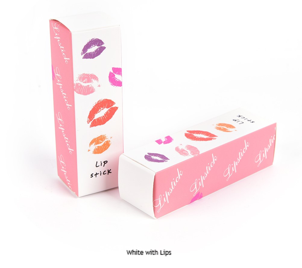 Lipstick Gift Box - White and Pink with Hot Lips