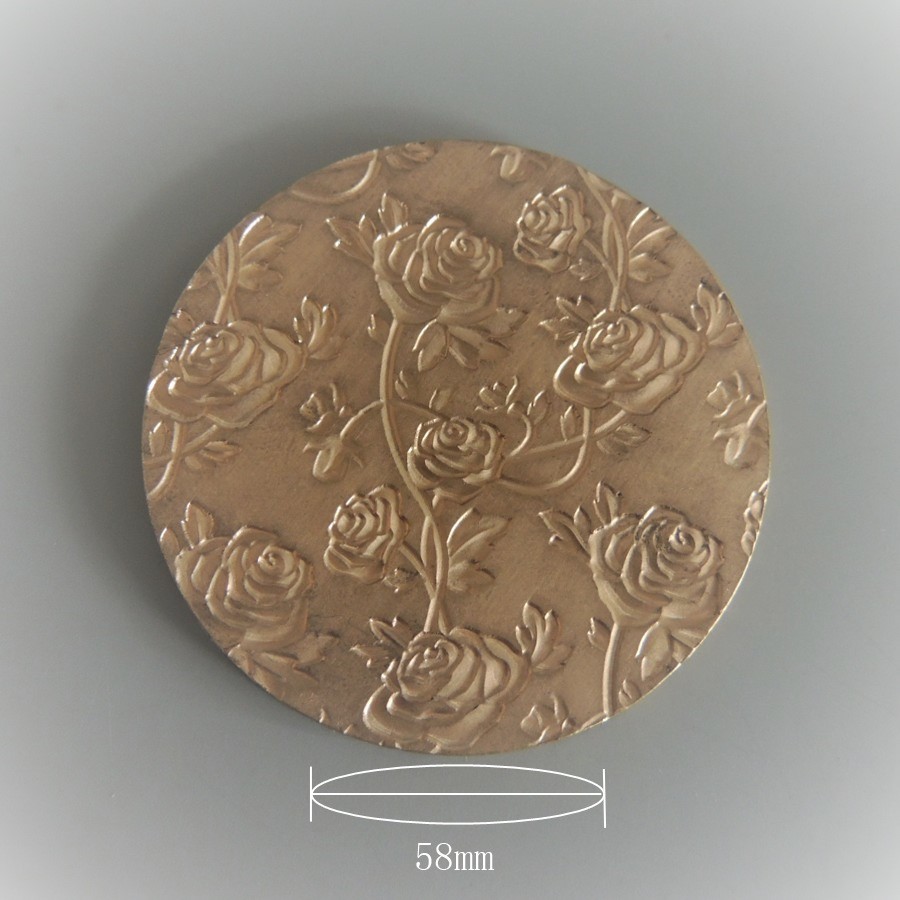 Rose Design Pattern Press Plate for 59mm Compact