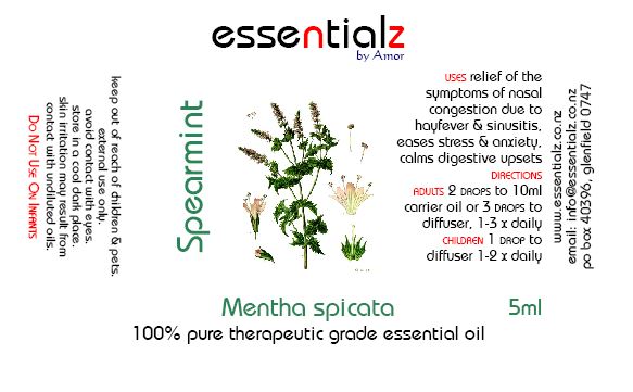 Spearmint Essential Oil Mentha spicata - Click Image to Close