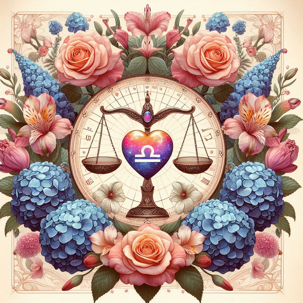 Libra the Scales with Esoterical Elements