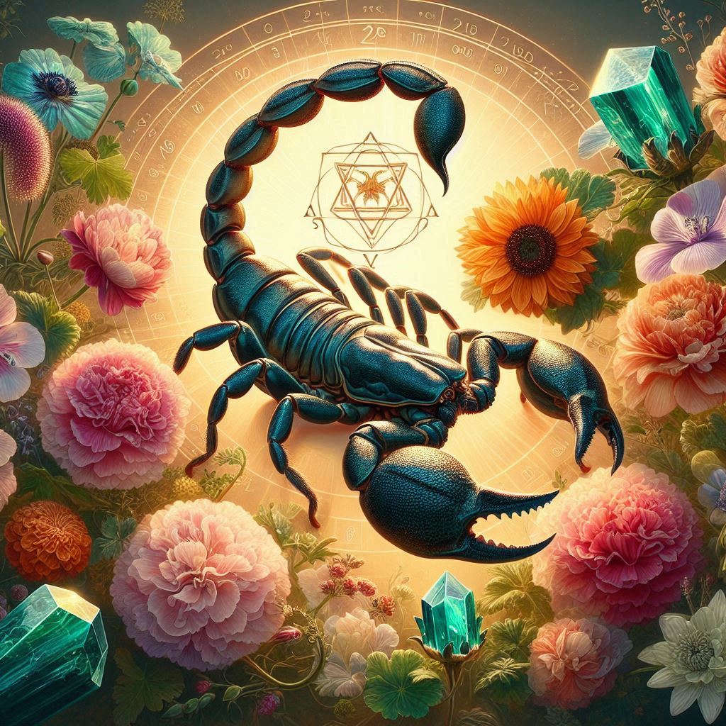 Scorpio the Scorpion with Esoterical Elements