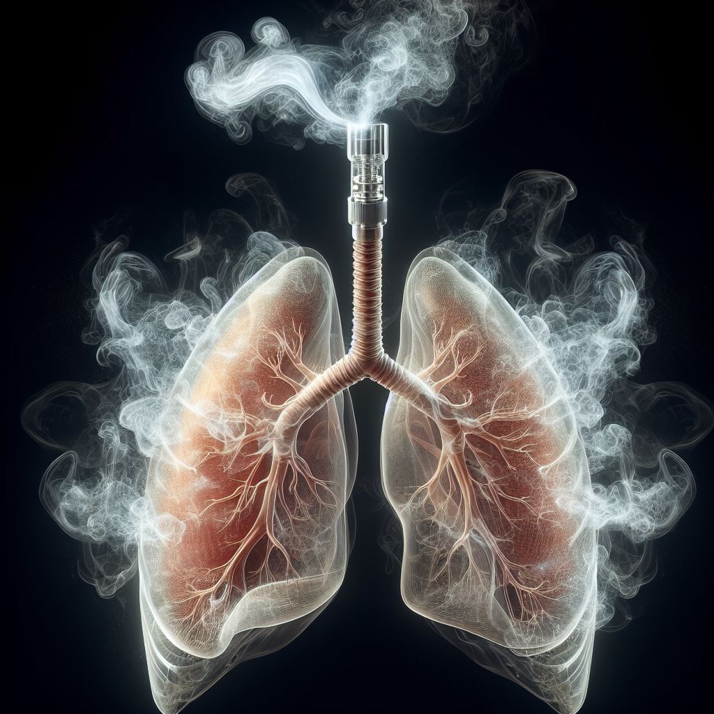 Unhealthy lungs smoking