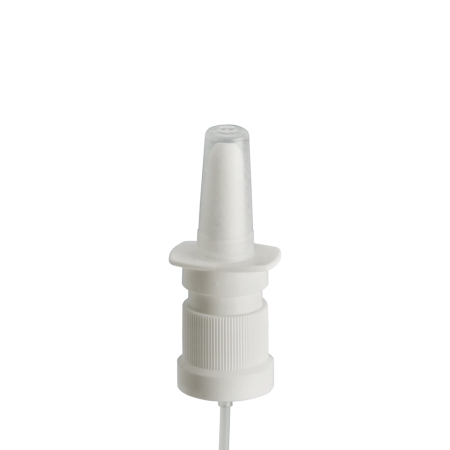 18mm White Nasal Mist Spray & Clear Overcap