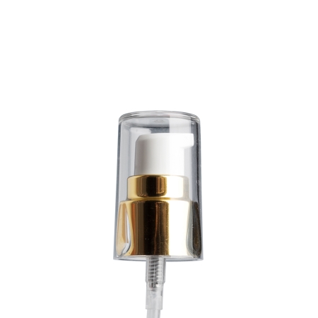 20mm Shiny Gold Cosmetic Lotion Pump - Smooth Walled