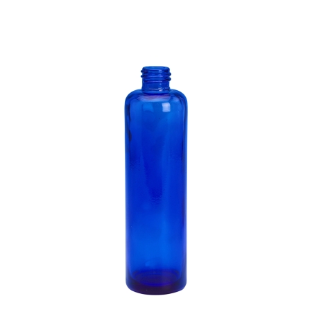 100ml Blue Tall Glass Bottles, unfitted