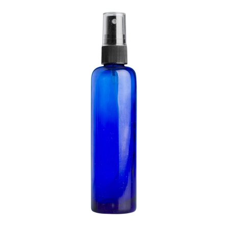 100ml Blue Tall Glass Bottles, unfitted - Click Image to Close