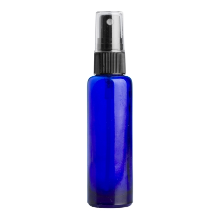 50ml Blue Tall Glass Bottles, unfitted - Click Image to Close